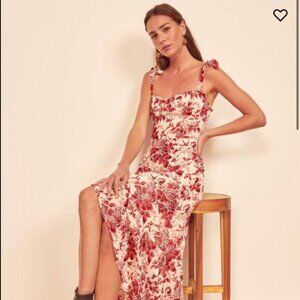 Reformation Nikita Dress Toile De Jouy Print